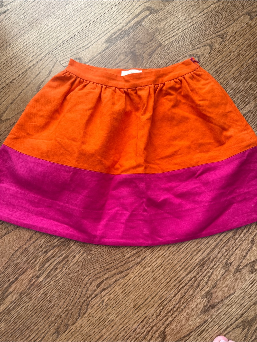 Kate Spade Colorblock Orange and Pink Girls Skirt